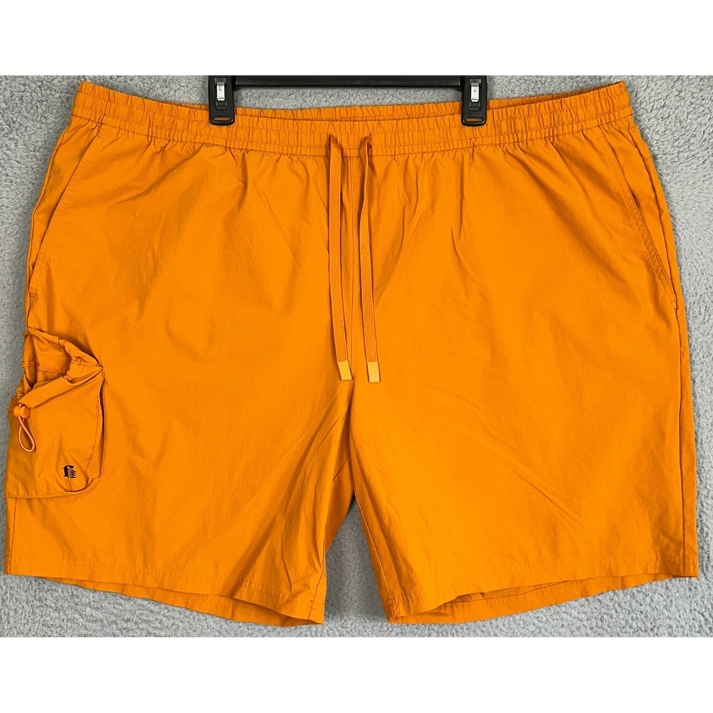 Fielder by Bonobos Shorts Mens 3XL Orange 9 Inch Inseam Cargo Outdoor Stretch